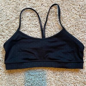 Lululemon size 8 sports bra. Black. T back.
